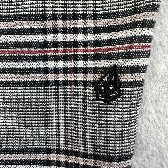 Volcom Pants WMNS SZ 26 Multicolor Skinny High Rise Plaid Academia Preppy Skater - Picture 7 of 13